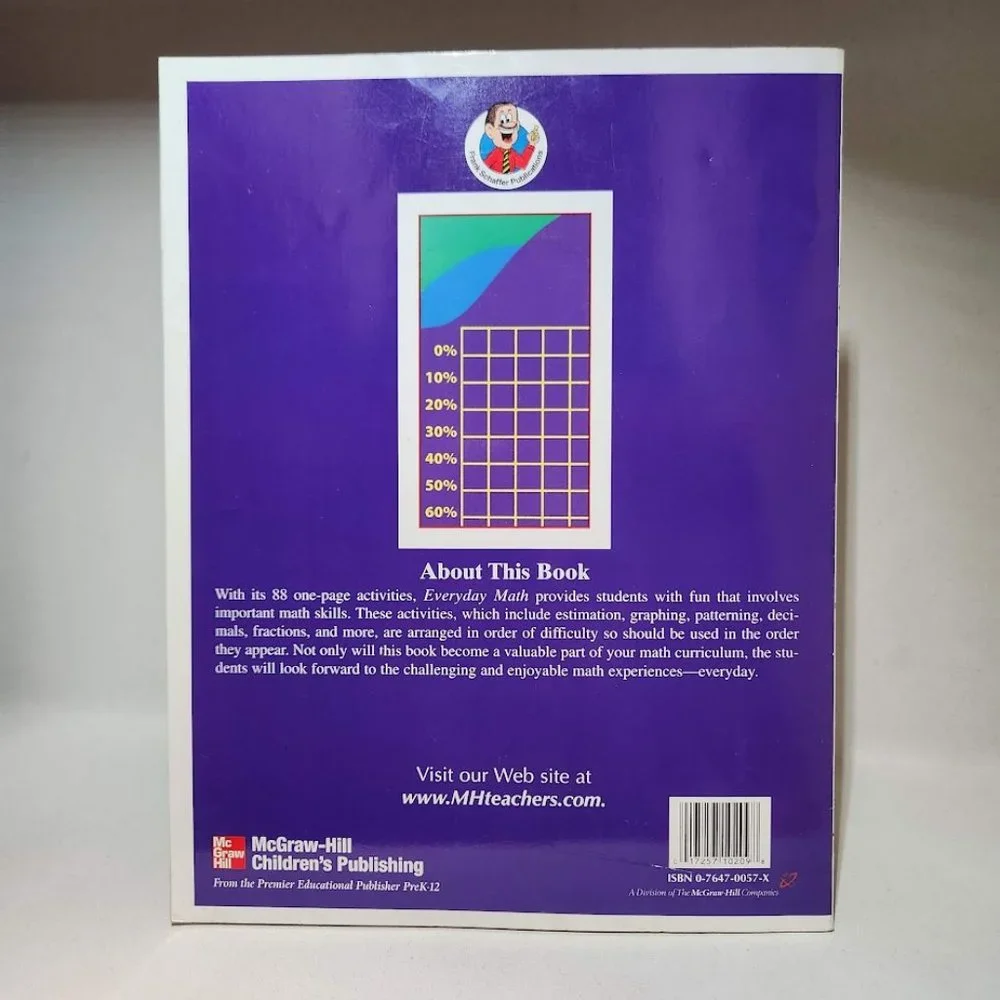 Everyday Math (Grades 6-8) Book Workbook  ‏ 94 pages Middle School Supplies
